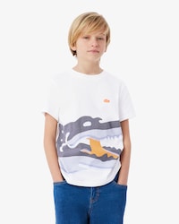 Croc Print Cotton T-Shirt