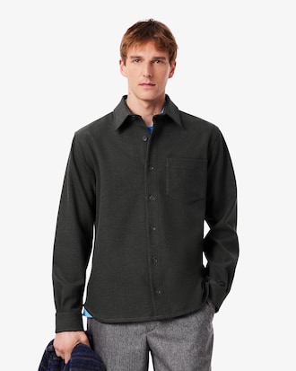 Men's Oversized Double Face Overshirt