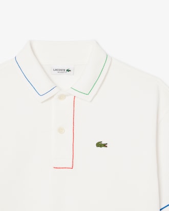 Kids' Contrast Accent Petit Piqué Polo
