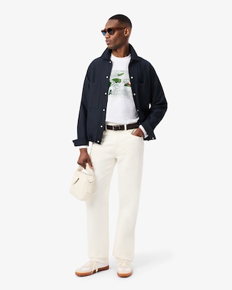 Relaxed Fit Long Sleeved Heavy Cotton T-Shirt