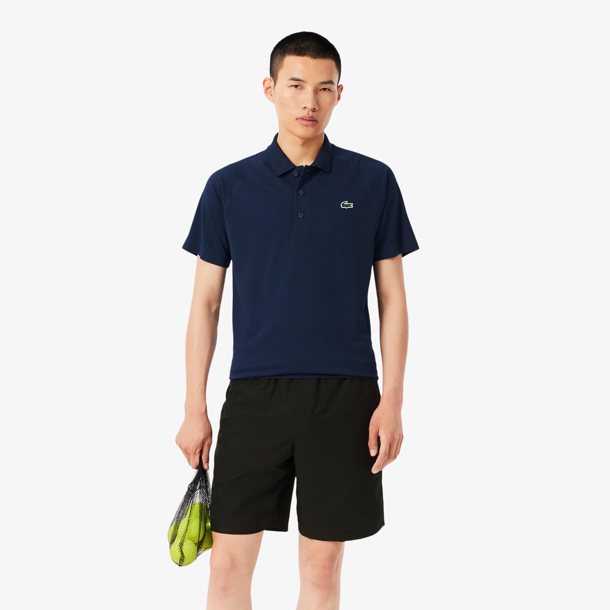 LACOSTE ネイビー ポロシャツ　ゴルフ　長袖ポロ LACOSTE ネイビー ポロシャツゴルフ長袖ポロ