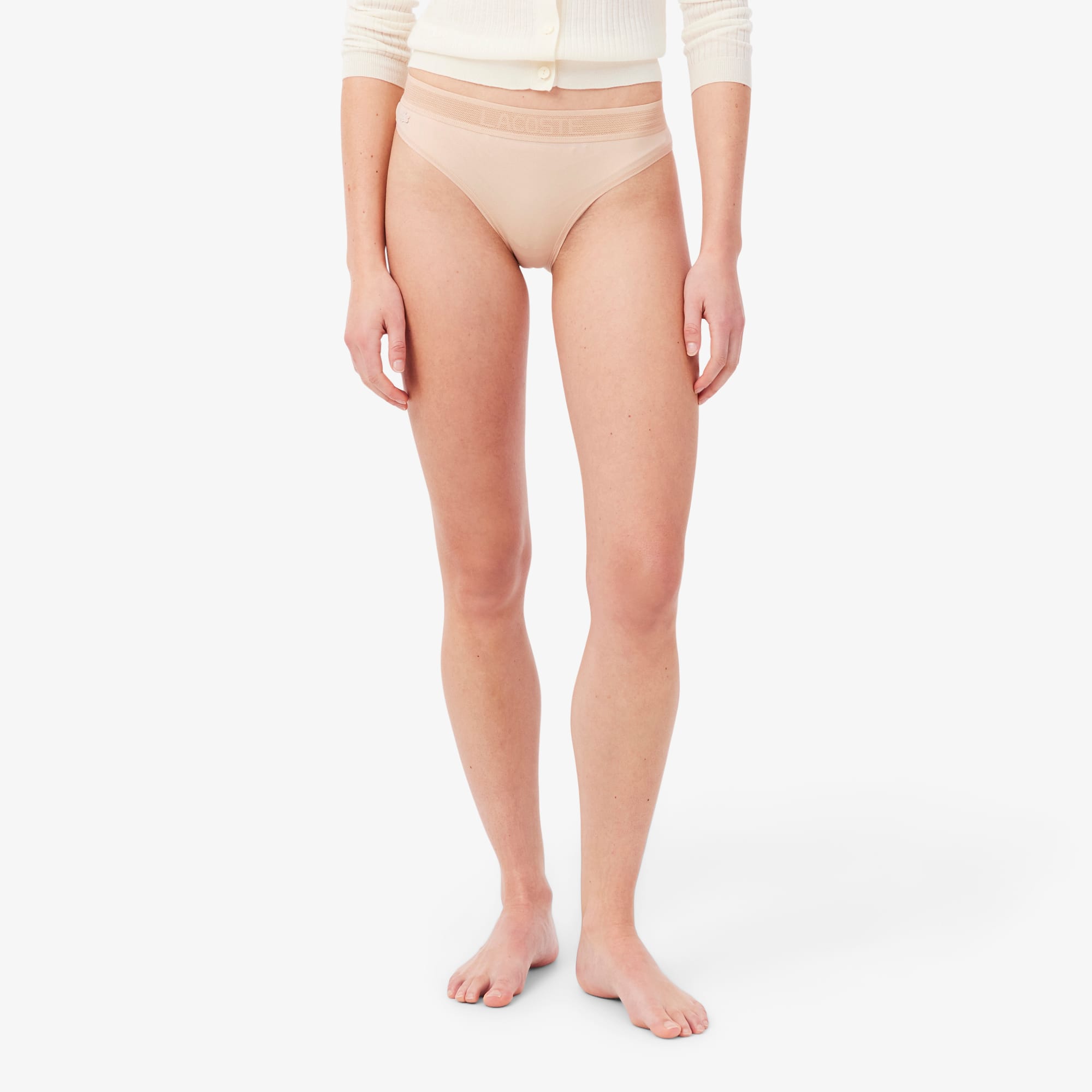 Logo Waist Mesh Briefs