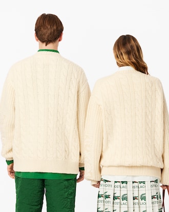 Unisex Embroidery Collection Patchwork Sweater