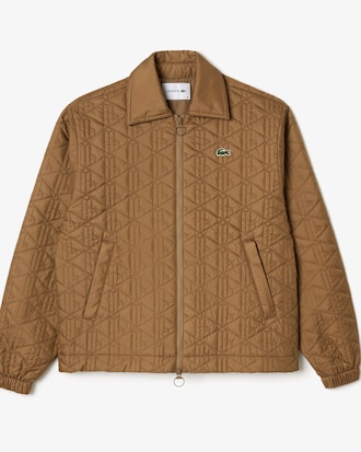 Women's Padded Zip-Up Monogram Jacket