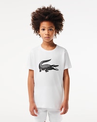 Kids' Oversized Technical Cotton Tennis T-Shirt