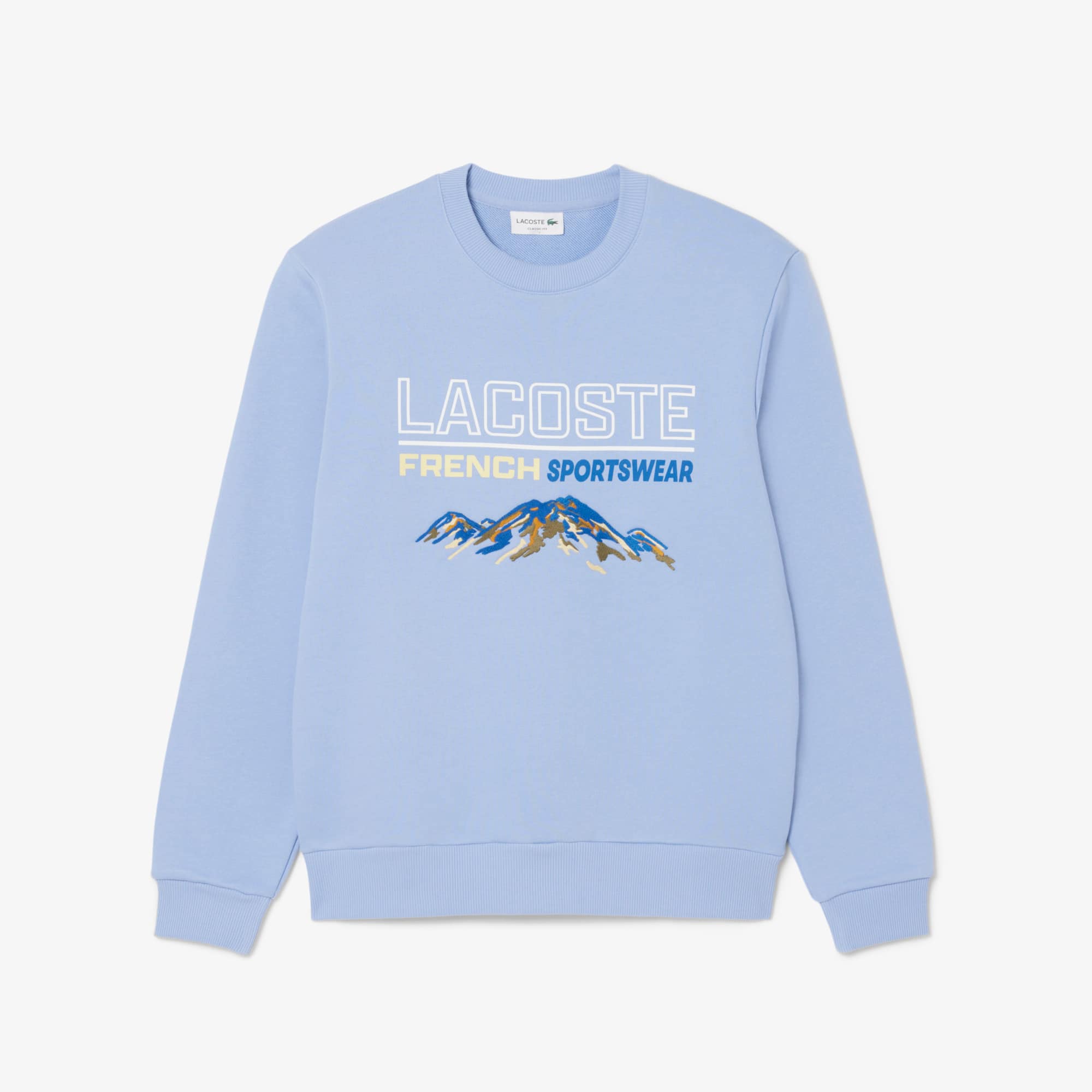 Men's Embroidered Motif Fleece Sweatshirt - Sweaters & Sweatshirts