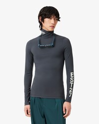 Runway High Neck Printed Stretch T-shirt