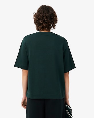 Playera Oversized de Tejido Jersey con Detalle Bordado