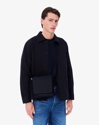 Men's Classic Flap Close Shoulder Bag