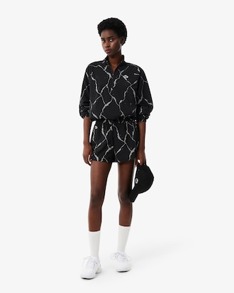 Reflective Print Lined Tennis Shorts