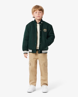 Crocodile Badge Bomber Jacket