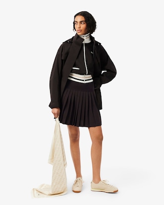 Stretch Piqu&eacute; Pleated Polo Dress