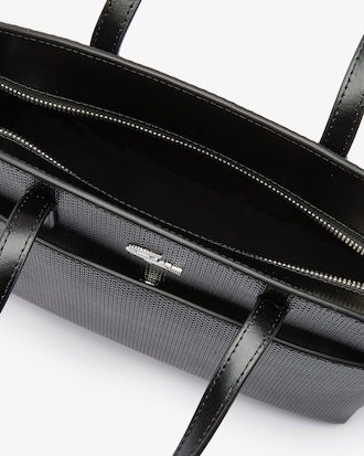 Sac &agrave; main Chantaco en cuir piqu&eacute; avec poign&eacute;es