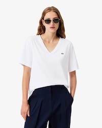 Women's Relaxed Fit Soft Cotton V-Neck T-Shirt