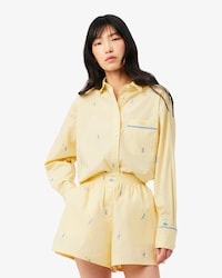 Oversized Shirt with Motifs