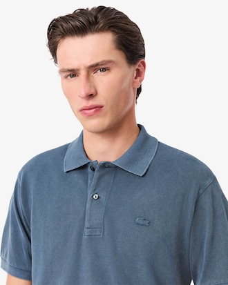 Polo con efecto lavado L.12.12 de corte cl?sico para hombre