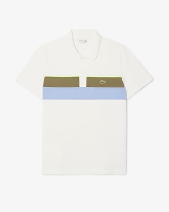 Men's Regular Fit Colorblock Petit Piqué Polo