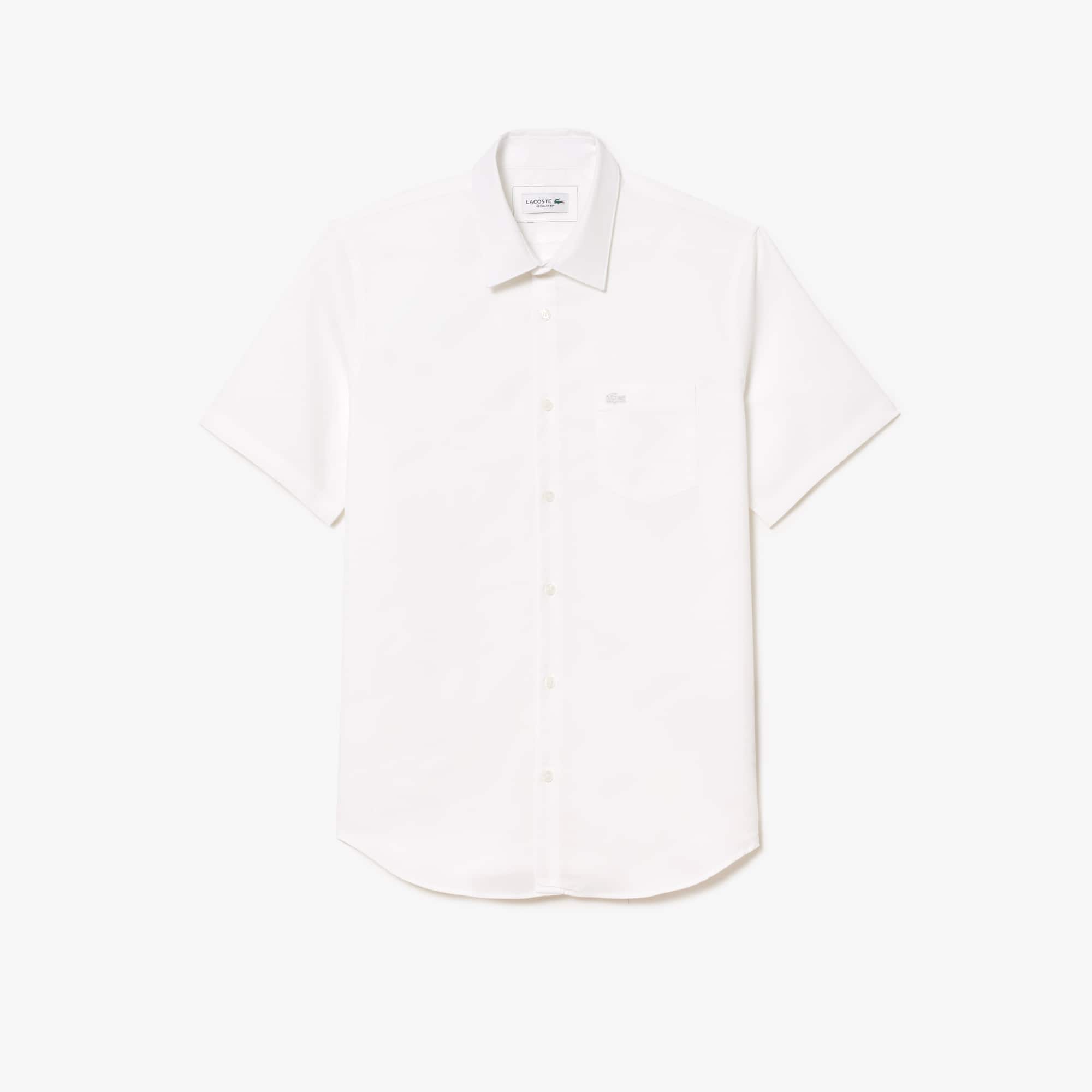 Men's Regular Fit Short Sleeve Cotton Shirt - Button Down Shirts