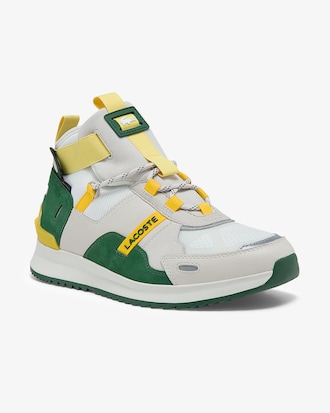 Men's Run Breaker Textile and Leather Sneakers