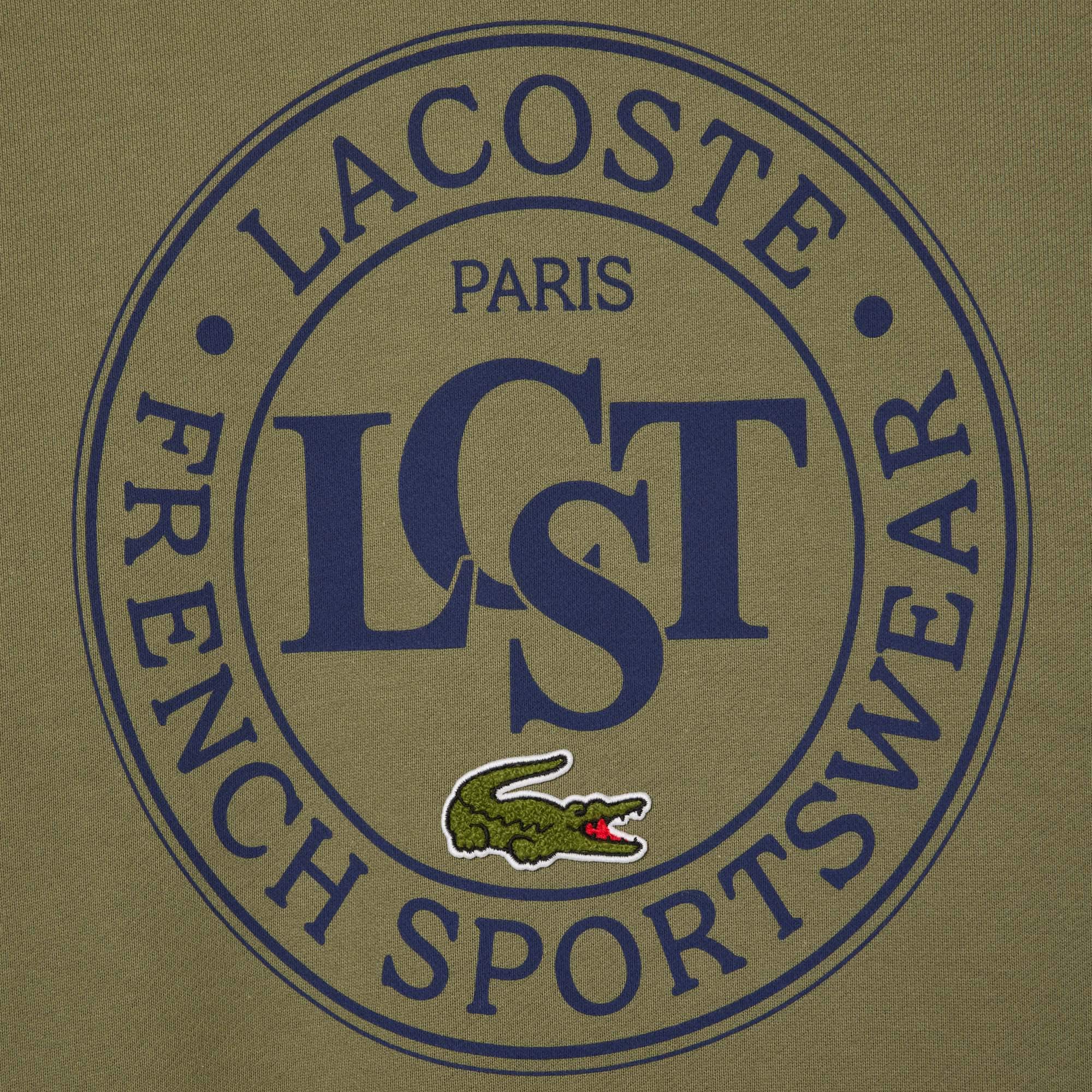 Lacoste モノクラムフリスフティ SH2855 80P Men's Monogram Fleece Hoodie - Sweaters & Sweatshirts - New