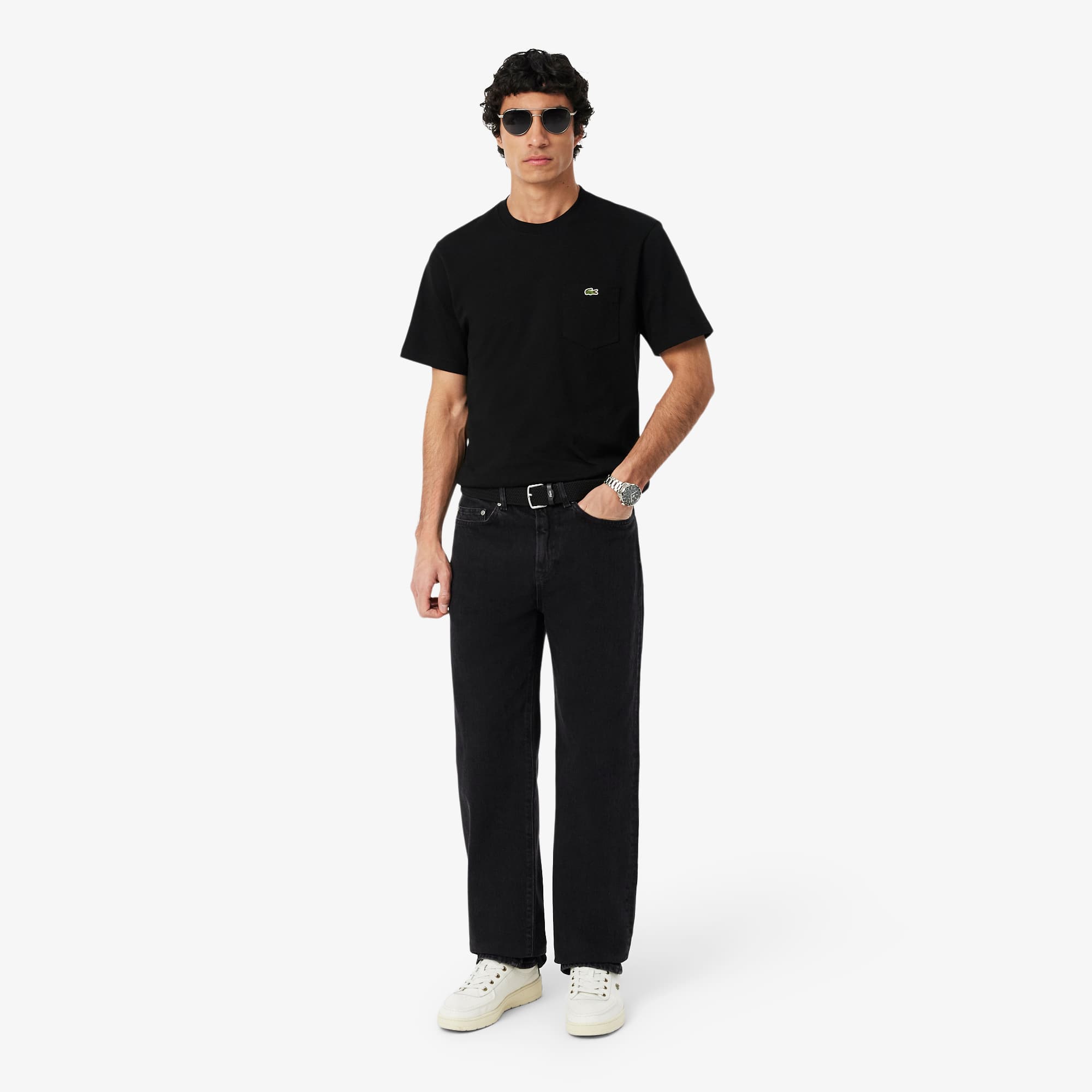 Lacoste Men's 5-Pocket Straight Cut Indigo Jeans