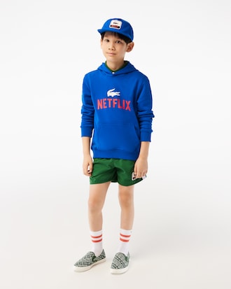 Casquette enfant Lacoste x Netflix en coton biologique