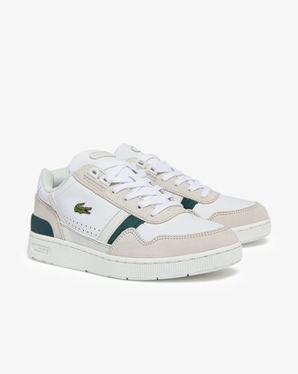 Women's T-Clip Leather and Suede Sneakers