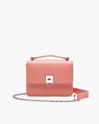 Cartera de hombro de lona con textura cuadrada LCST para mujer