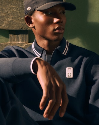 Tennis Heritage Polo Collar Zipped Sweatshirt