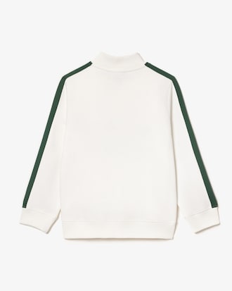 Sudadera de algodón estampada con cuello estilo camionero