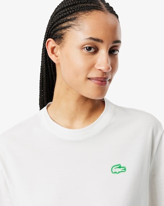 Playera de punto con estampado de cocodrilo para mujer