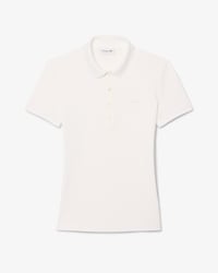 Polo de Mini Piqu&eacute; El&aacute;stico L.12.D de Corte Slim para Mujer