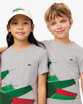 Kids' Crocodile Graphic Cotton T-Shirt