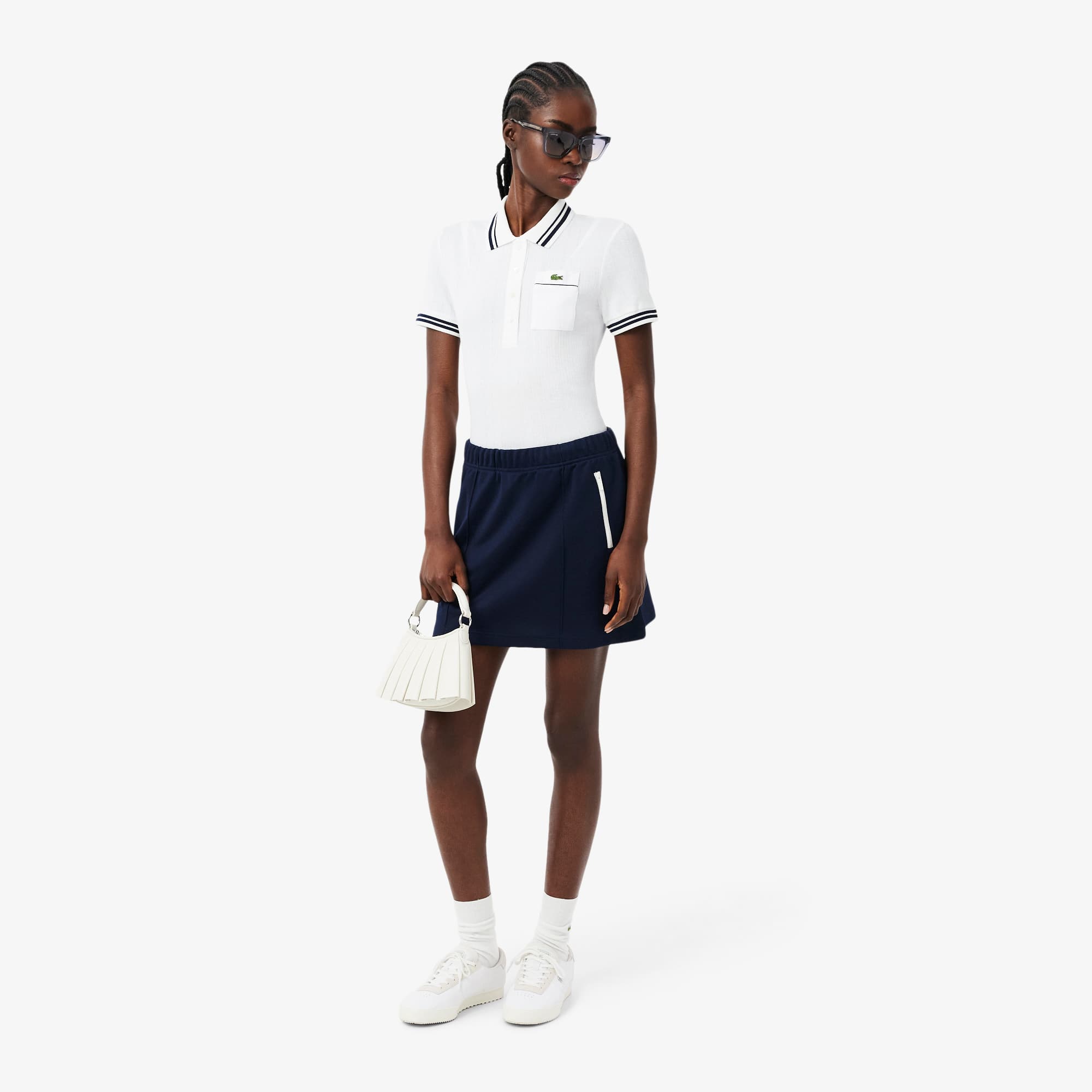 Slim Fit French Made Ribbed Polo — Image 10