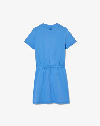 Robe fille avec taille cintr&eacute;e en jersey de coton biologique