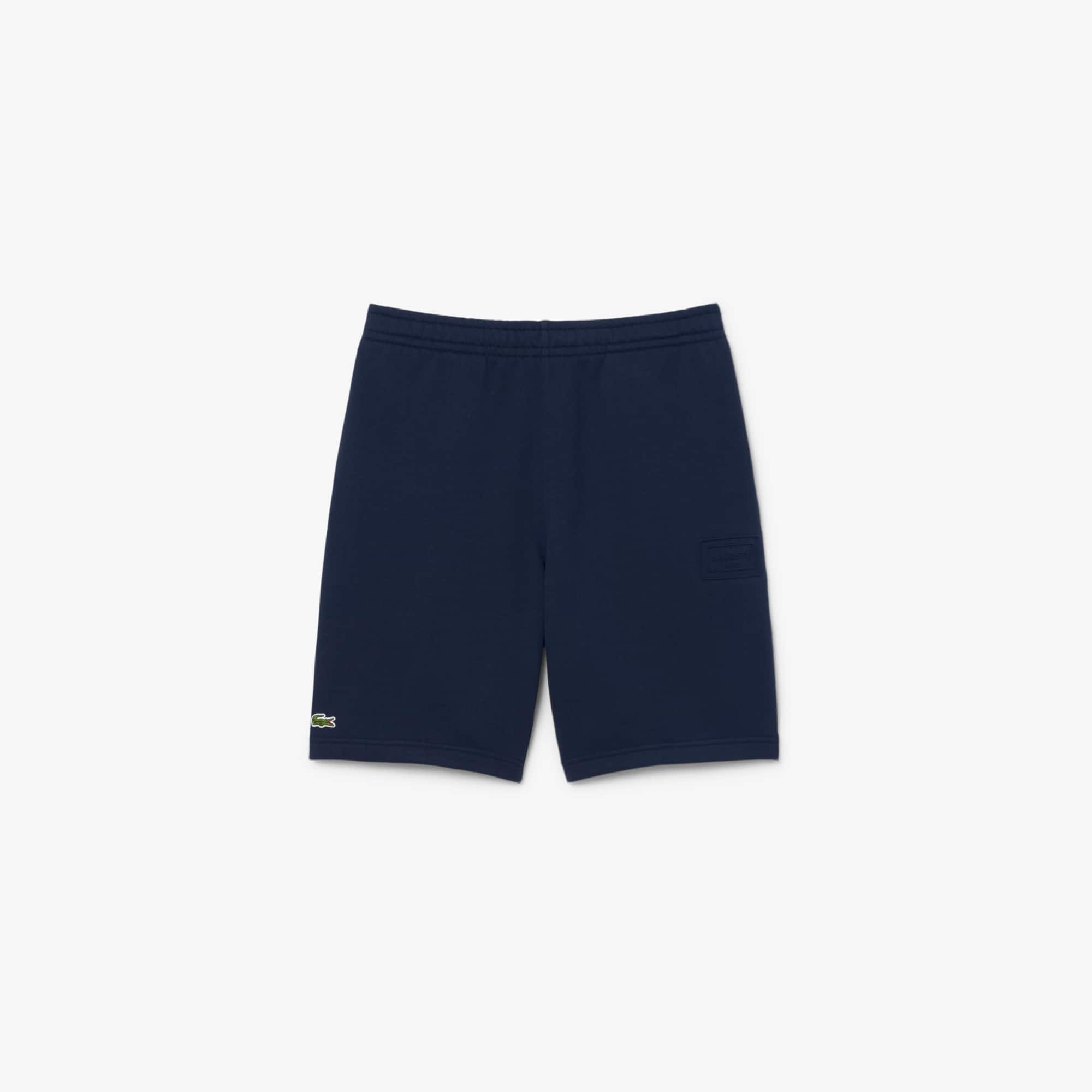 Lacoste Regular Fit Fleece Shorts - Xxl In Blue