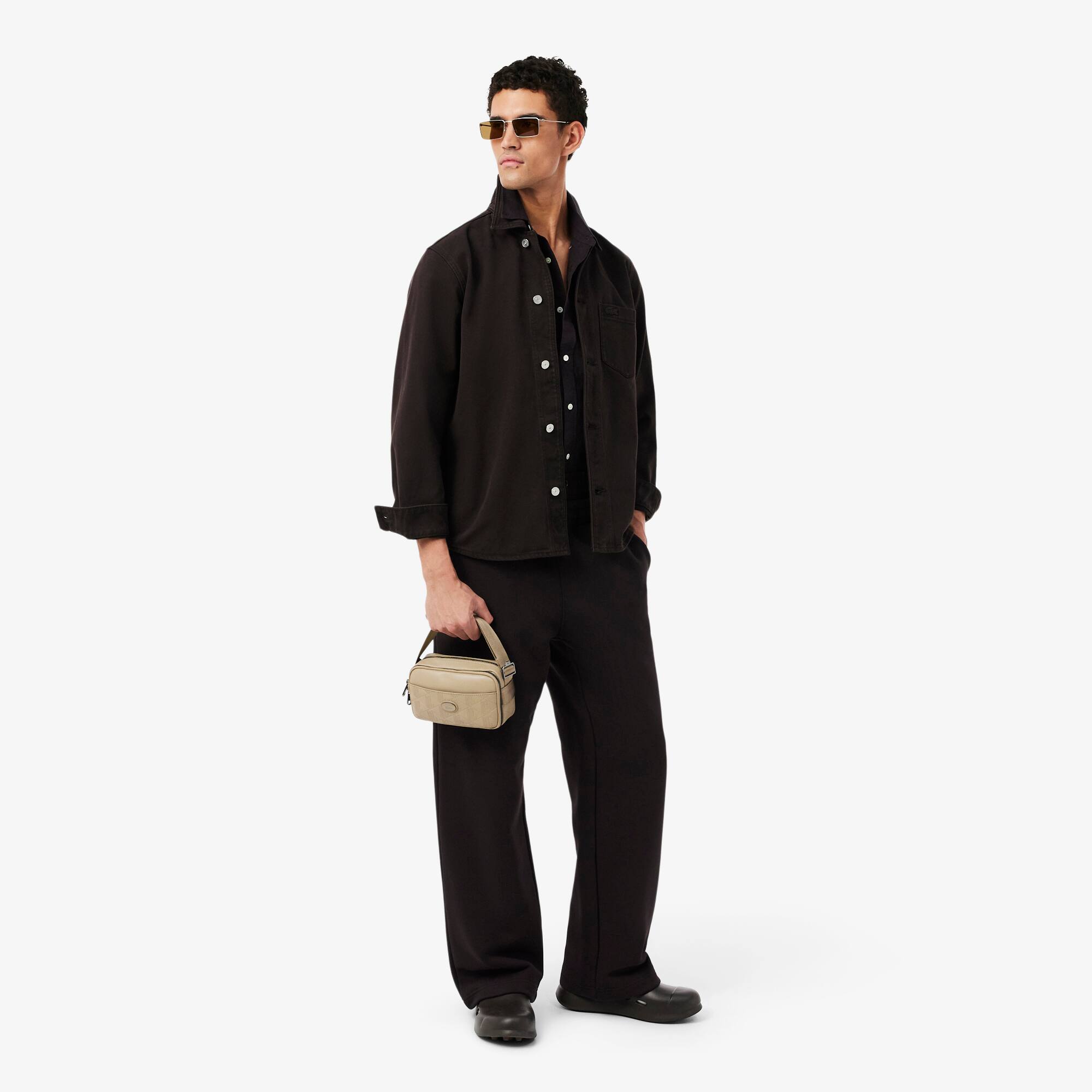 Vertical Leather Monogram Satchel - Bags - New In 2026 | Lacoste