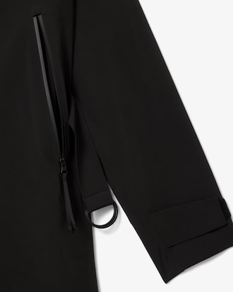 Parka larga oversize repelente al agua para mujer