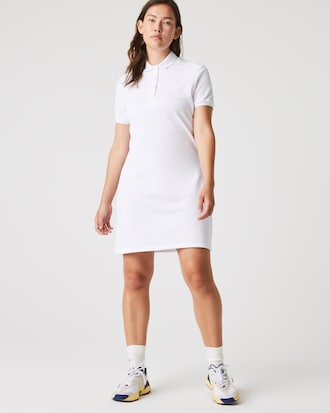 Women's Slim Fit Stretch Mini Piqué Polo Dress