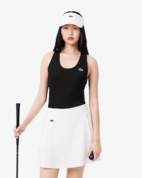 Playera Sin Mangas De Punto Acanalado Ultra Seco Para Mujer