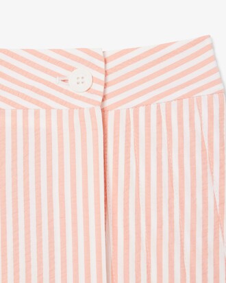 Short Seersucker Wrap Skirt