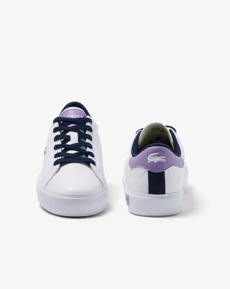 Sneakers Lacoste Powercourt de material sint&eacute;tico para ni&ntilde;os