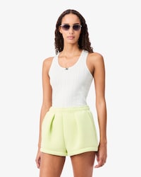 Women's Slim Fit Pointelle Knit Cotton Tank Top