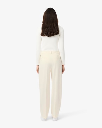Pantalones De Franela Plisados Oversized