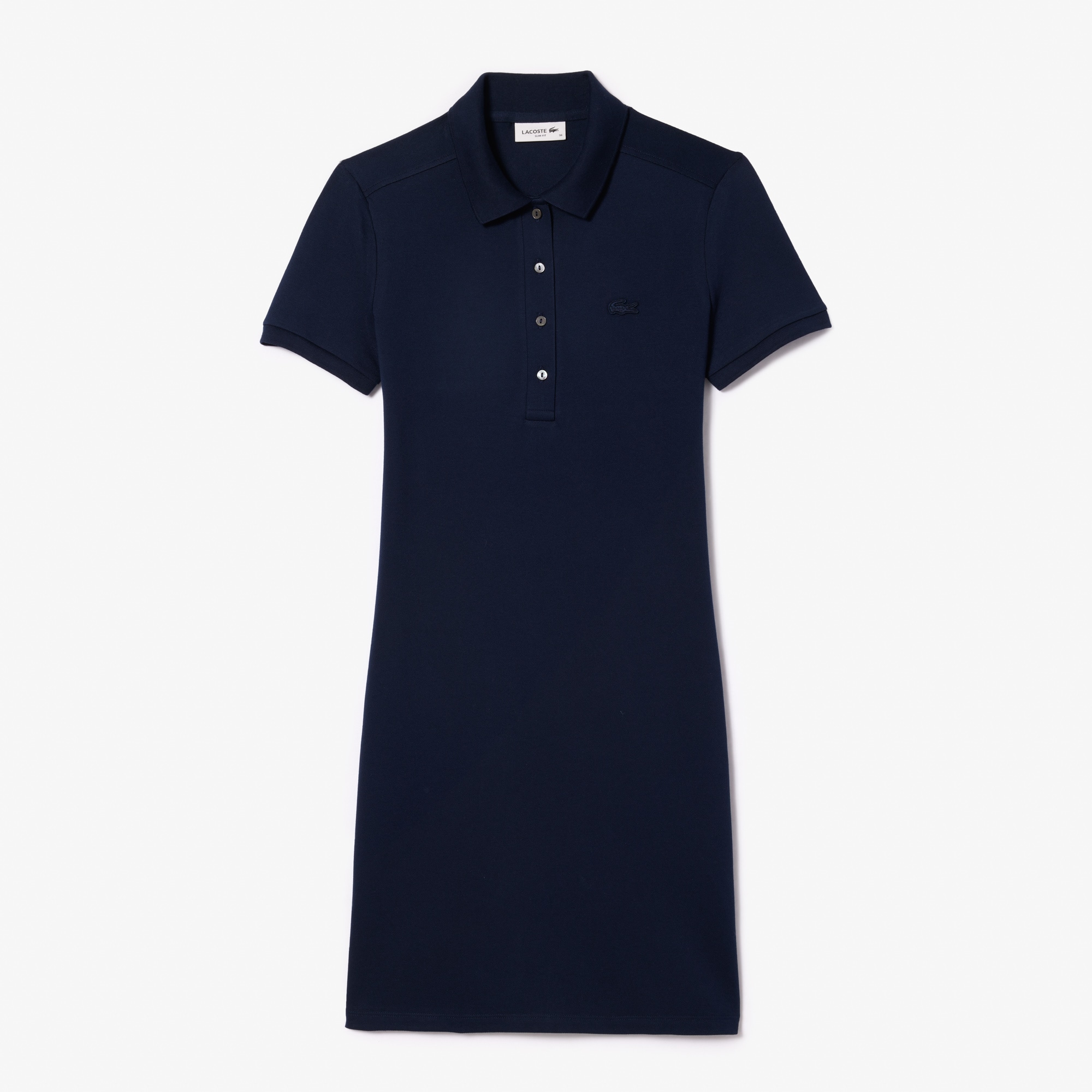 ワンピースその他 LACOSTE Women Dresses EF5473 166 BLU BLUE Women's Slim Fit Stretch Mini Piqué Polo Dress - Dresses