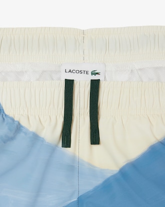 Men's Short Landscape Print Swim Trunks