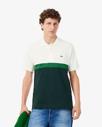 Classic Fit Color-Block Petit Piqu&eacute; Polo Shirt
