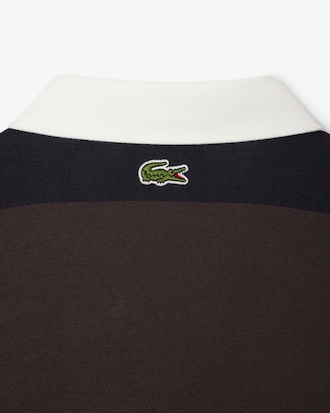 Men's Relaxed Fit Striped Rugby Polo