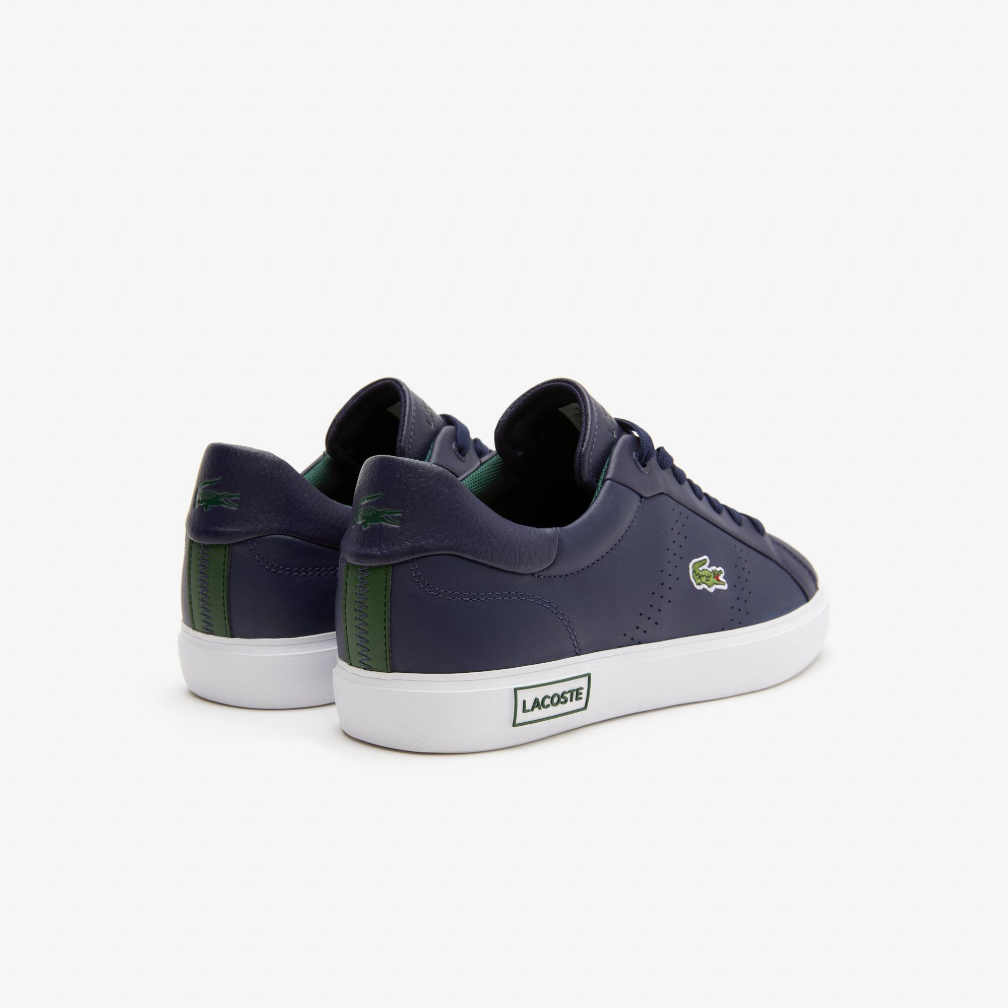 Men's Powercourt 2.0 Leather Heel-Pop Sneakers - Sneakers