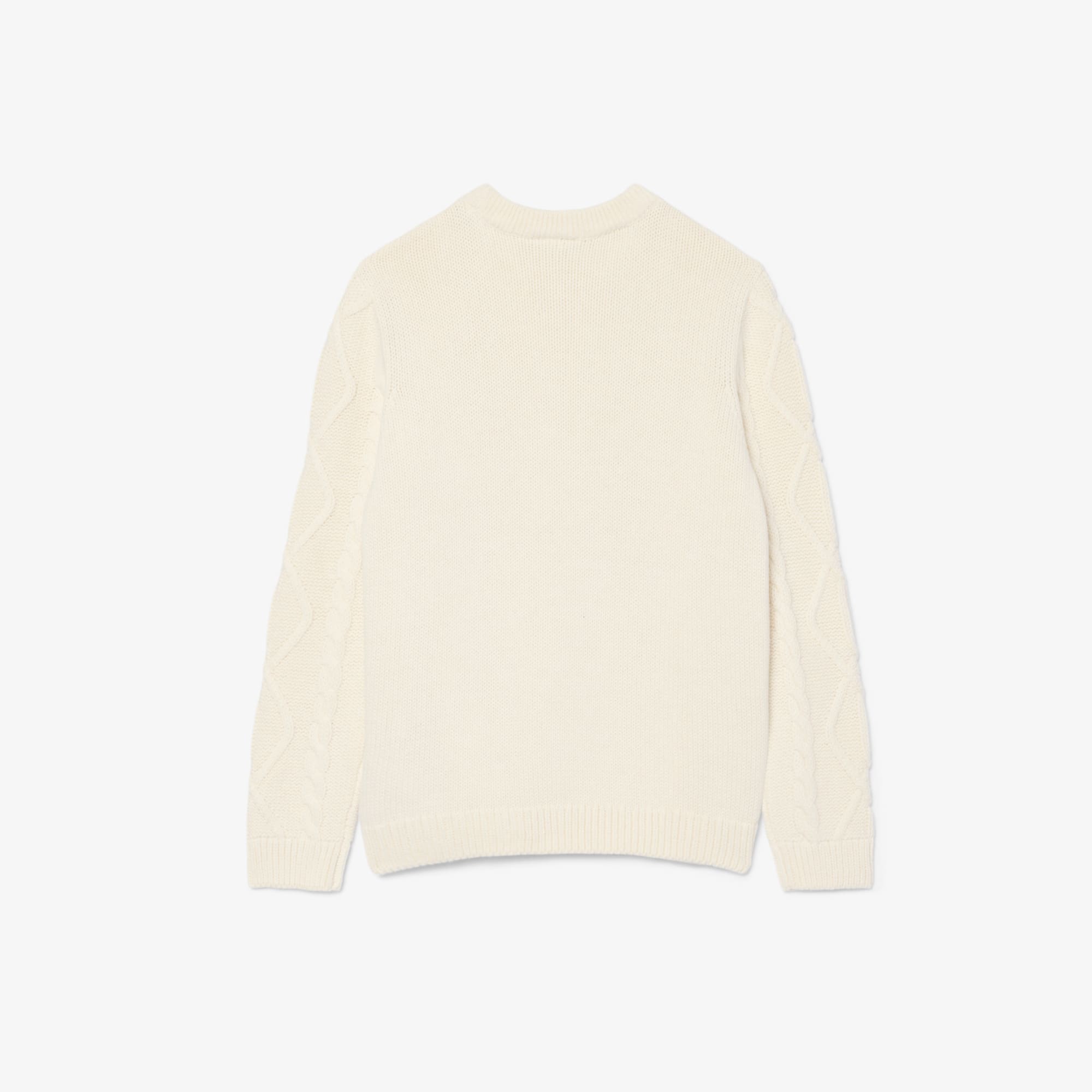 Cotton and Wool Crew Neck Sweater